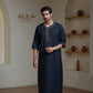 Moroccan Thobe – Midnight Navy