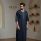 Moroccan Thobe – Midnight Navy