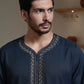 Moroccan Thobe – Midnight Navy