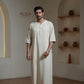 Moroccan Thobe – Ivory Cream
