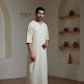 Moroccan Thobe – Ivory Cream