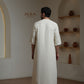 Moroccan Thobe – Ivory Cream