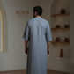 Moroccan Thobe – Stone Grey