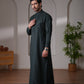 Striped Thobe – Emerald Green