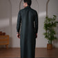 Striped Thobe – Emerald Green