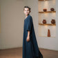 Kids Moroccan Thobe – Midnight Navy
