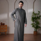 Saudi Thobe – Charcoal Grey