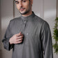 Saudi Thobe – Charcoal Grey