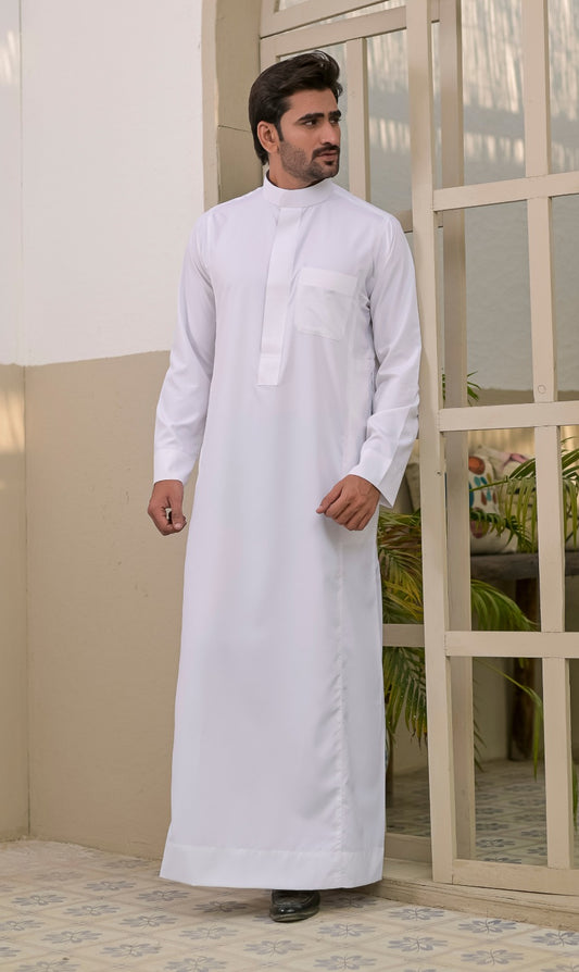 Classic Saudi White Thobe